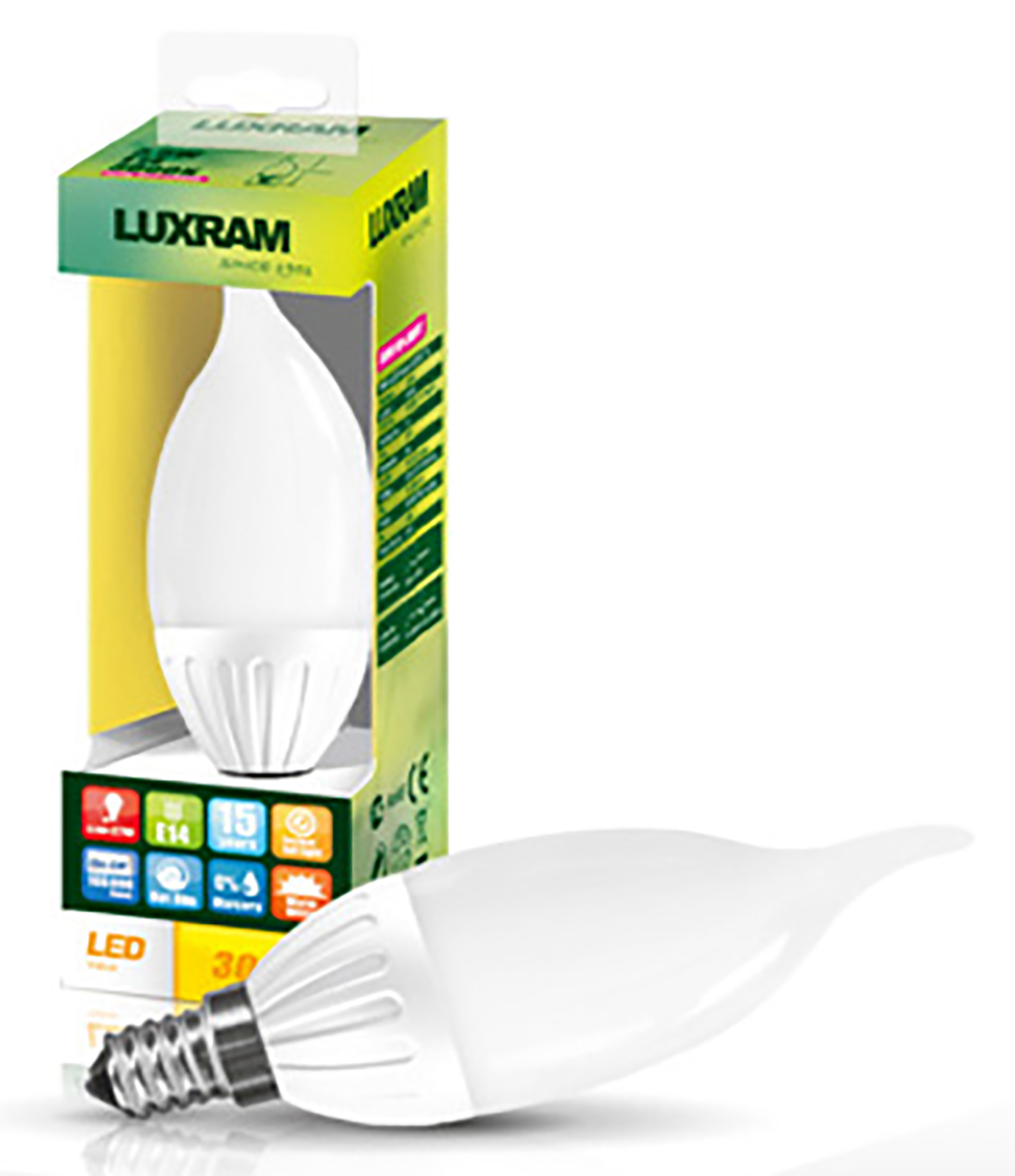 Value LED LED Lamps Luxram Decorative Candle